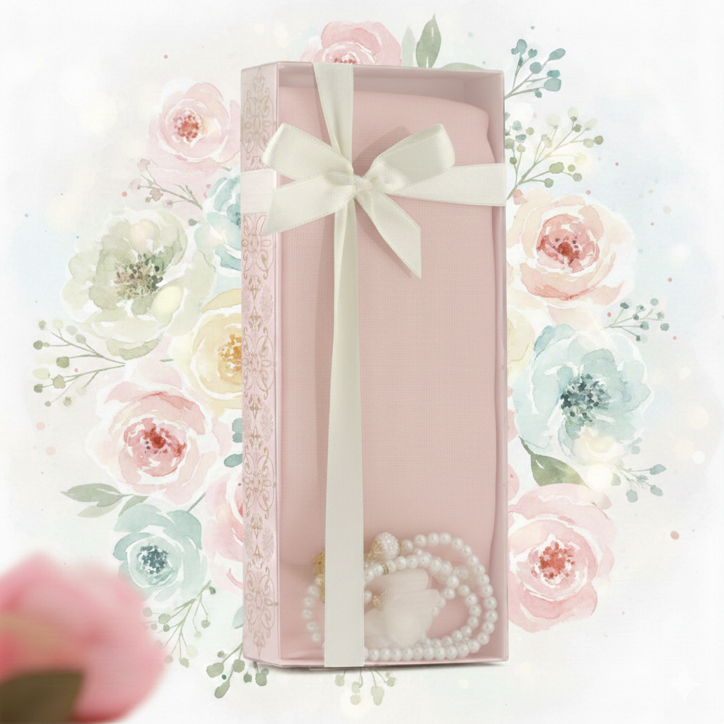 Turkish Souvenir Shawl & Prayer Beads Set