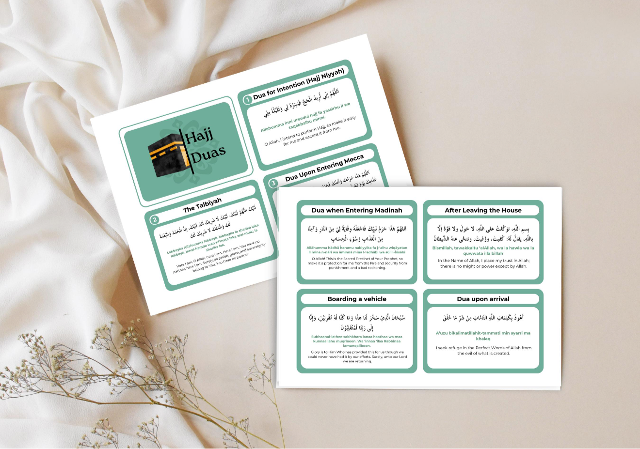 Hajj Flash Card 40+ Cards