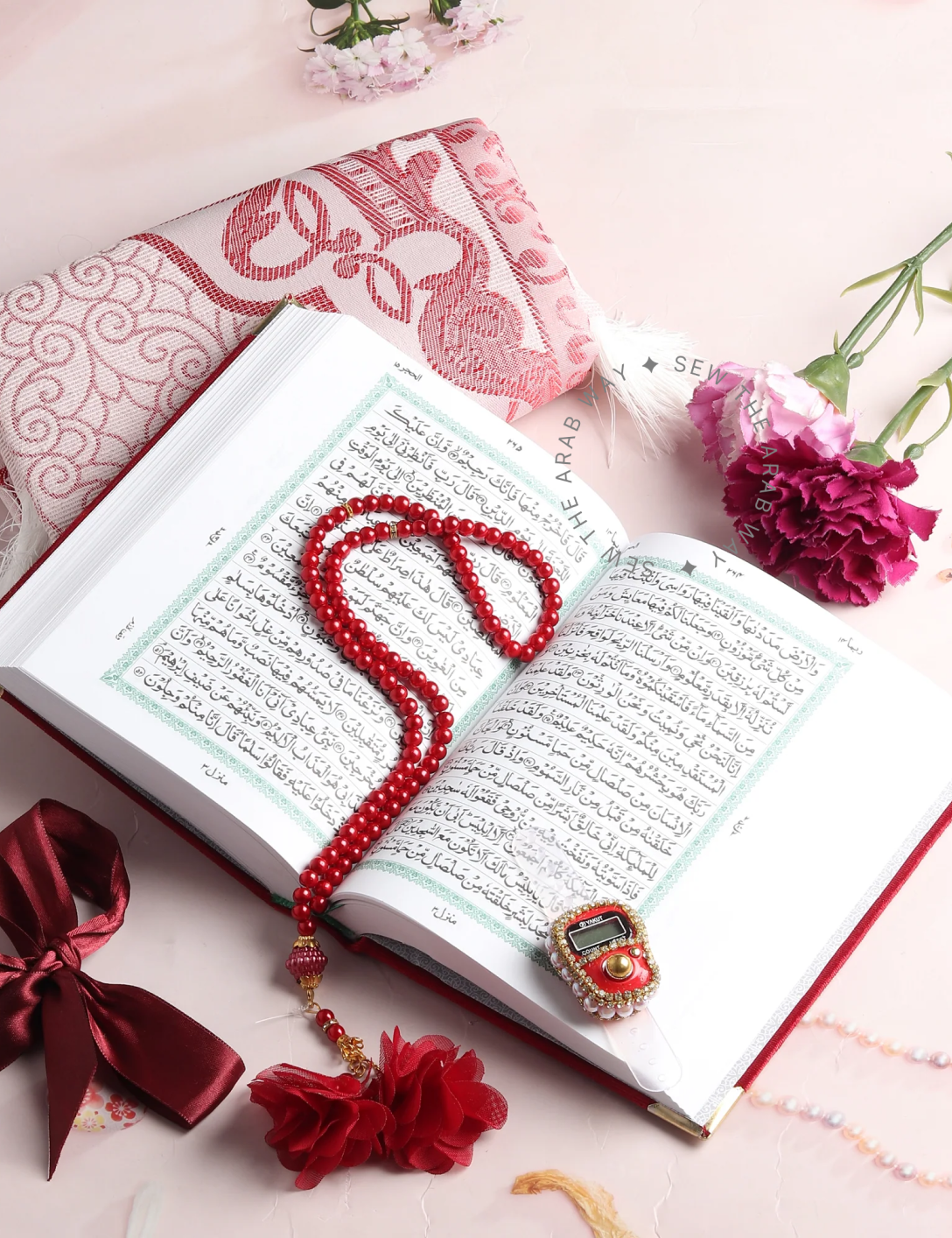 Turkish Prayer Mat Gift Set Big Red