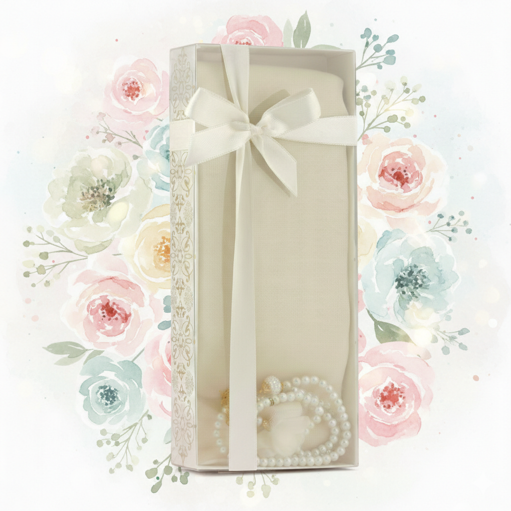 Turkish Souvenir Shawl & Prayer Beads Set