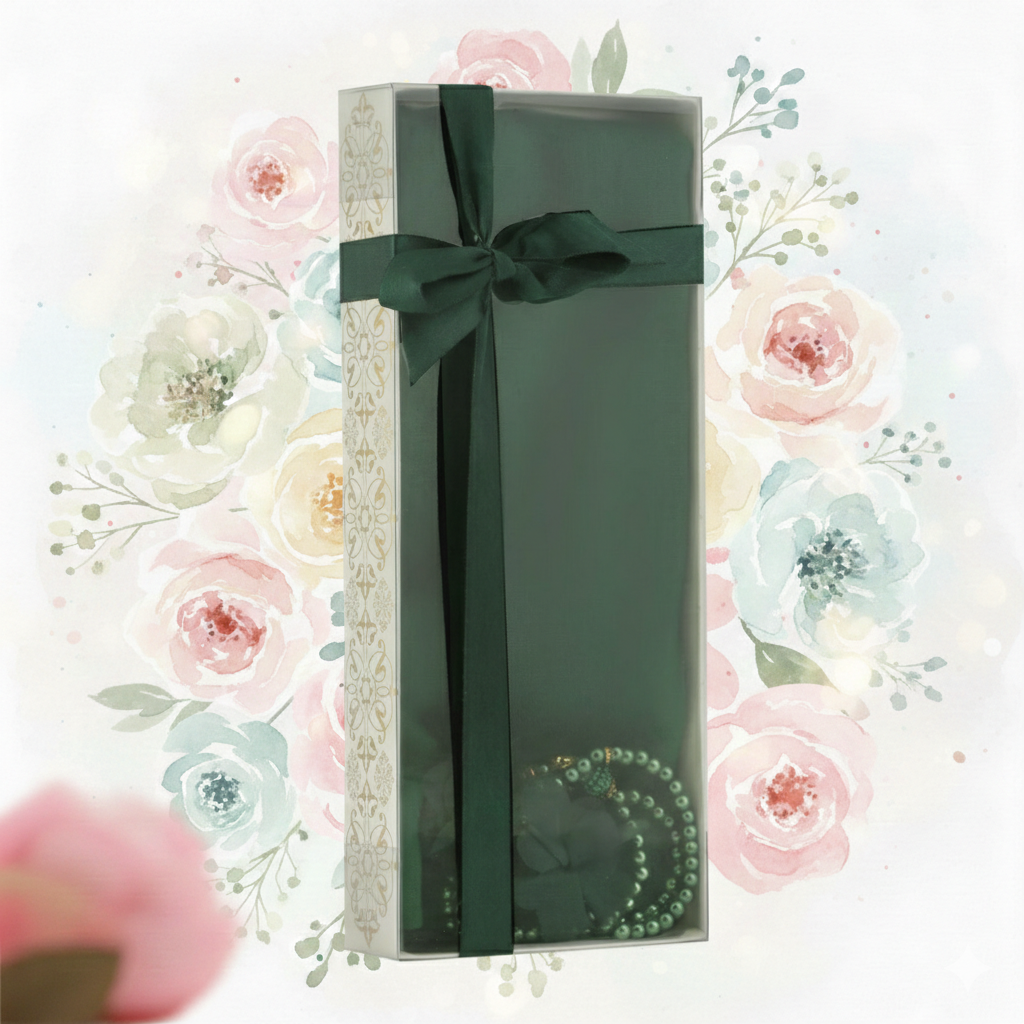 Turkish Souvenir Shawl & Prayer Beads Set