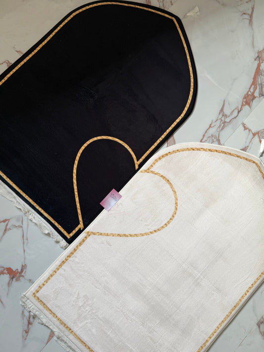 Premuim Heart Velvet Couple Dome Prayer Mat