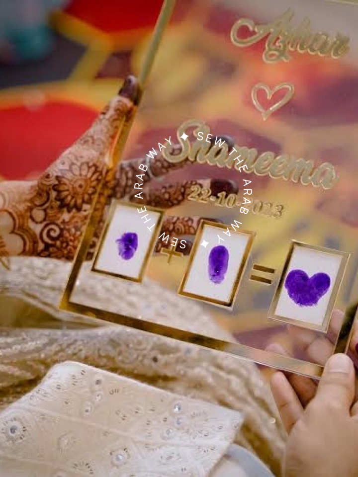 Nikah Thumb Print Board