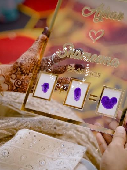 Nikah Thumb Print Board