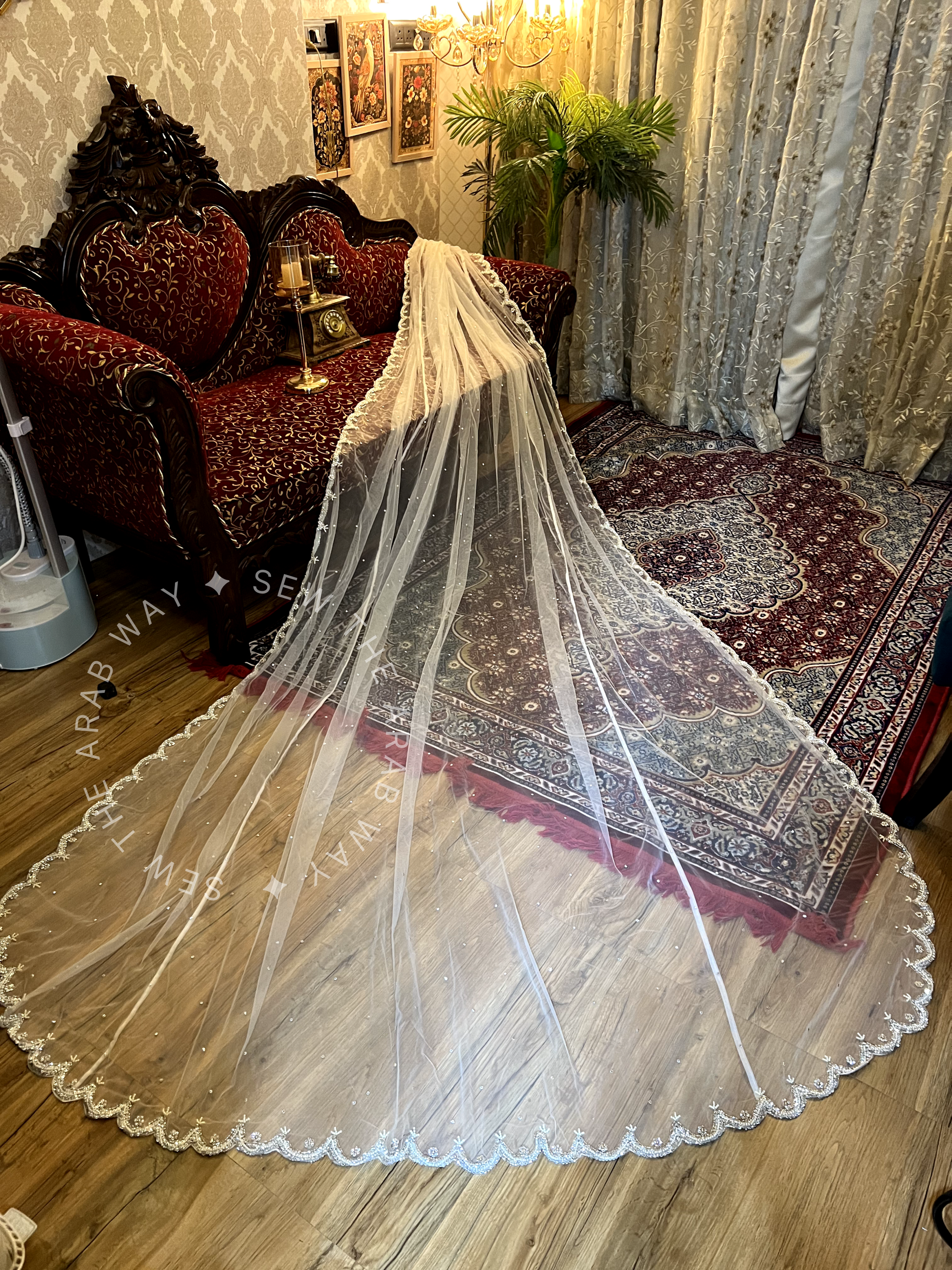 Nikah Veil dupatta – Sew The Arab Way