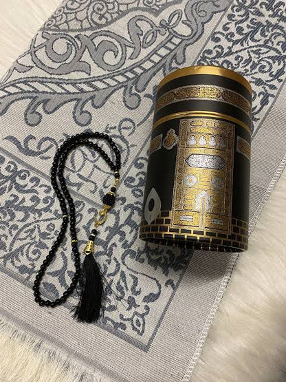 Kaaba design cylinder gift box (Black)