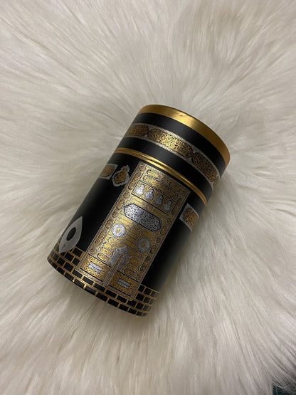 Kaaba design cylinder gift box (Black)